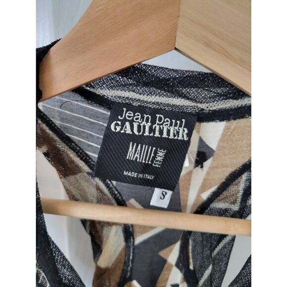 Jean Paul Gautier Vintage Silk Printed Top S - Picture 4 of 12